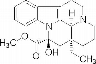 (3alpha,14beta,16alpha)-14-hydroxy-14-(methoxycarbonyl)-14,15-dihydroeburnamenin-4-ium