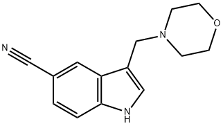 1H-Indole-5-carbonitrile, 3-(4-morpholinylmethyl)-