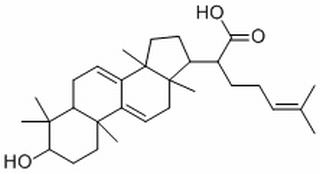 Dehydrotrametenolic acid 3β-hydroxylanosta-7, 9(11),24-trien-21-oic  acid
