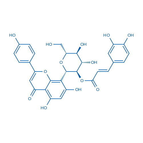 4H-1-Benzopyran-4-one, 8-[2-O-[3-(3,4-dihydroxyphenyl)-1-oxo-2-propen-1-yl]-β-D-glucopyranosyl]-5,7-dihydroxy-2-(4-hydroxyphenyl)-