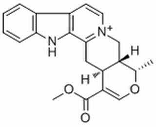 3,4,5,6,16,17-Hexadehydro-16-(methoxycarbonyl)-19alpha-methyl-18-oxayohimbanium (inneres salz)