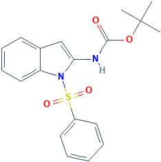 2-(tert-Butoxycarbonylamino)-1-(phenylsulfonyl)indole