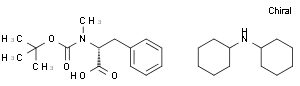 N-BOC-N-甲基-D-苯基丙氨酸 二环己基铵盐
