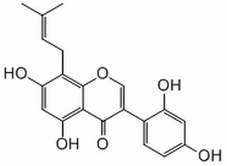 4H-1-Benzopyran-4-one, 3-(2,4-dihydroxyphenyl)-5,7-dihydroxy-8-(3-methyl-2-buten-1-yl)-