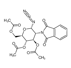 3,4,6-三-O-乙酰基-2-脱氧-2-邻苯二甲酰亚氨基-ALPHA-D-吡喃葡萄糖基叠氮化物
