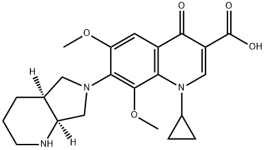 7-[(4aS,7aS)-1,2,3,4,4a,5,7,7a-octahydropyrrolo[3,4-b]pyridin-6-yl]-1-cyclopropyl-6,8-dimethoxy-4-oxoquinoline-3-carboxylic acid