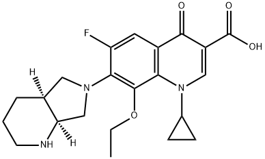 7-[(4aS,7aS)-1,2,3,4,4a,5,7,7a-octahydropyrrolo[3,4-b]pyridin-6-yl]-1-cyclopropyl-8-ethoxy-6-fluoro-4-oxo-quinoline-3-carboxylic acid