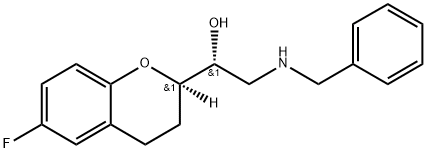 2H-1-Benzopyran-2-methanol, 6-fluoro-3,4-dihydro-α-[[(phenylmethyl)amino]methyl]-, (αR,2R)-