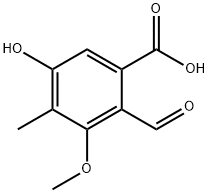 Benzoic acid, 2-formyl-5-hydroxy-3-methoxy-4-methyl-