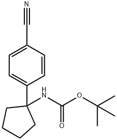 Carbamic acid, N-[1-(4-cyanophenyl)cyclopentyl]-, 1,1-dimethylethyl ester