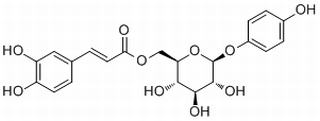 β-D-Glucopyranoside, 4-hydroxyphenyl, 6-[(2E)-3-(3,4-dihydroxyphenyl)-2-propenoate]