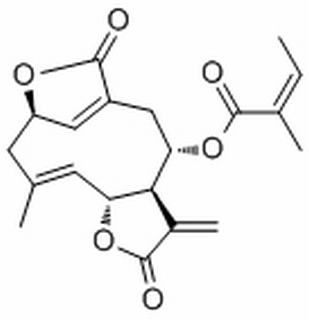 2-Butenoic acid, 2-methyl-, (3aR,4S,9R,11E,12aR)-2,3,3a,4,5,9,10,12a-octahydro-11-methyl-3-methylene-2,7-dioxo-7H-9,6-methenofuro[2,3-f]oxacycloundecin-4-yl ester, (2Z)-