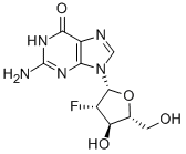 2-amino-9-(2-deoxy-2-fluoro-D-arabinofuranosyl)-3,9-dihydro-6H-purin-6-one