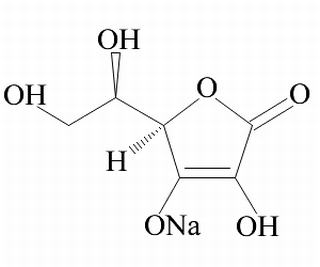 2,3-didehydro-3-O-sodio-D-erythro-hexono-1,4-lactone