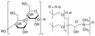 HYDROXYETHYL-CELLULOSE-ETHOXYLAT, QUATERNISIERT cellulose 2-hydroxyethyl 2-[2-hydroxy-3-(trimethylammonio)propoxy]ethyl 2-hydroxy-3-(trimethylammonio)propyl ether chloride cellulose ether with a-[2-hydroxy-3-(trimethylammonio)propyl]-w-hydroxypoly(oxy-1,2-ethanediyl) chloride Cellulose, 2-hydroxyethyl 2-2-hydroxy-3-(trimethylammonio)propoxyethyl 2-hydroxy-3-(trimethylammonio)propyl ether, chloride