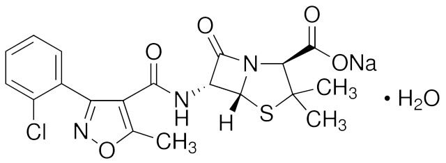3,3-二甲基-6-[5-甲基-3-(2-氯苯基)-4-异噁唑甲酰氨基]-7-氧代-4-硫杂-1-氮杂双环[3.2.0]庚烷-2-甲酸钠盐