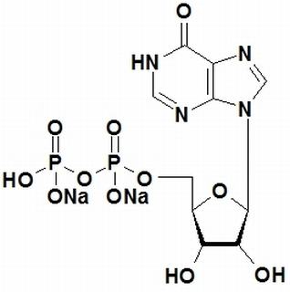 disodium (2R,3R,4R,5R)-2-({[hydroxy(phosphonooxy)phosphoryl]oxy}methyl)-5-(6-oxo-3,6-dihydro-9H-purin-9-yl)tetrahydrofuran-3,4-diolate (non-preferred name)