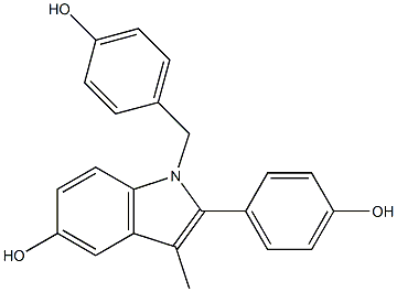 1-(4-hydroxybenzyl)-2-(4-hydroxyphenyl)-3-Methyl-1H-indol-5-ol