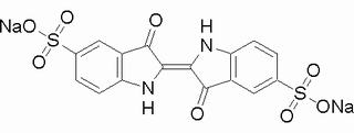 1H-indole-5-sulfonic acid, 2-(1,3-dihydro-3-oxo-5-sulfo-2H-indol-2-ylidene)-2,3-dihydro-3-oxo-, disodium salt, (2E)-