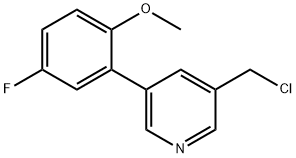 3-(chloromethyl)-5-(5-fluoro-2-methoxyphenyl)pyridine