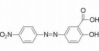 2-hydroxy-5-(4-nitrophenyl)azo-benzoic acid