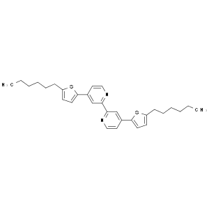 4,4'-双(5-正己基-2-噻吩基)-2,2'-联吡啶