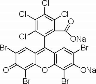 disodium 2,3,4,5-tetrachloro-6-(2,4,5,7-tetrabromo-6-oxido-3-oxo-3H-xanthen-9-yl)benzoate
