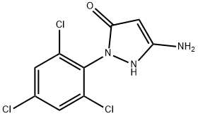 3H-Pyrazol-3-one, 5-amino-1,2-dihydro-2-(2,4,6-trichlorophenyl)-
