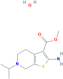 Methyl 2-amino-6-(prop-2-yl)-4,5,6,7-tetrahydrothieno[2,3-c]pyridine-3-carboxylate hydrate