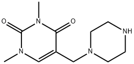 2,4(1H,3H)-Pyrimidinedione, 1,3-dimethyl-5-(1-piperazinylmethyl)-