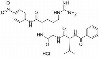 L-Argininamide, N-benzoyl-L-valylglycyl-N-(4-nitrophenyl)-, monohydrochloride