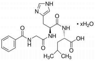 N-Benzoylglycyl-L-histidyl-L-leucine hydrate