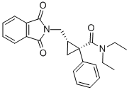 2-[(1,3-dihydro-1,3-dioxo-2H-isoindol-2-yl)methyl-N,N-diethyl-1-phenylcyclopropanecarboxamide, cis-