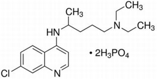 Quinoline, 7-chloro-4-(4-diethylamino-1-methyl-butylamino)-, diphosphate