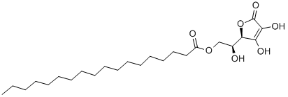 2-(3,4-dihydroxy-5-oxo-2,5-dihydrofuran-2-yl)-2-hydroxyethyl octadecanoate (non-preferred name)