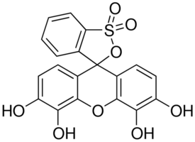 Benzenesulfonic acid, 2-(4,5,6-trihydroxy-3-oxo-3H-xanthen-9-yl)-