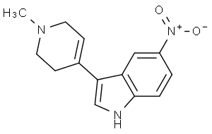 1H-Indole, 5-Nitro-3-(1,2,3,6-Tetrahydro-1-Methyl-4-Pyridinyl)-