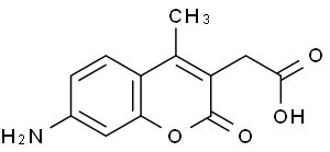 2H-1-Benzopyran-3-acetic acid, 7-amino-4-methyl-2-oxo-