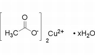 Acetic acid copper(II) salt monohydrate