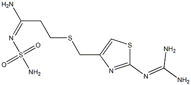 (2-(diaminomethyleneamino)thiazol-4-yl)methyl carbamimidothioate
