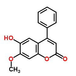 4-Phenyl-6-hydroxy-7-methoxy-2H-1-benzopyran-2-one