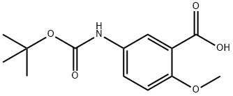 Benzoic acid, 5-[[(1,1-dimethylethoxy)carbonyl]amino]-2-methoxy-