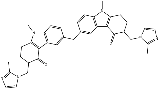 6,6′-Methylene-bis[(3RS)-9-methyl-3-[(2-methyl-1H-imidazol-1-yl)methyl]-1,2,3,9-tetrahydro-4H-carbazol-4-one