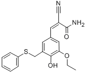 Α-氰基-(3-乙氧基-4-羟基-5-苯基硫代甲基)肉桂酰胺
