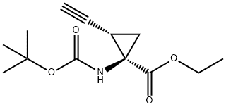(1R,2S)-ethyl 1-((tert-butoxycarbonyl)amino)-2-ethynylcyclopropanecarboxylate