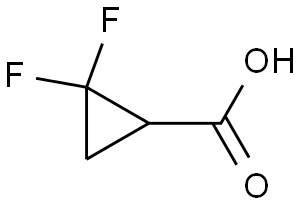 Cyclopropanecarboxylic acid, 2,2-difluoro- (9CI)