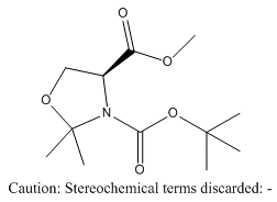 (S)-(-)-3-TERT-BUTOXYCARBONYL-4-METHOXYCARBONYL-2,2-DIMETHYL-1,3-OXAZOLIDINE (S)-(-)-3-叔丁氧羰基-4-甲氧羰基-2,2-二甲基-1,3-恶唑烷