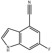1H-Indole-4-carbonitrile, 6-fluoro-