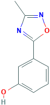 3-(3-methyl-1,2,4-oxadiazol-5-yl)phenol(SALTDATA: FREE)