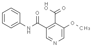 3-Methoxy-5-(phenylcarbamoyl)isonicotinic acid